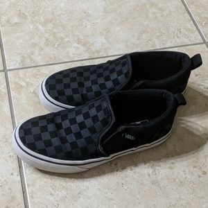 Vans Asher Boys Size 1 Slip on Skate Shoes